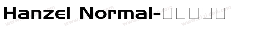 Hanzel Normal字体转换